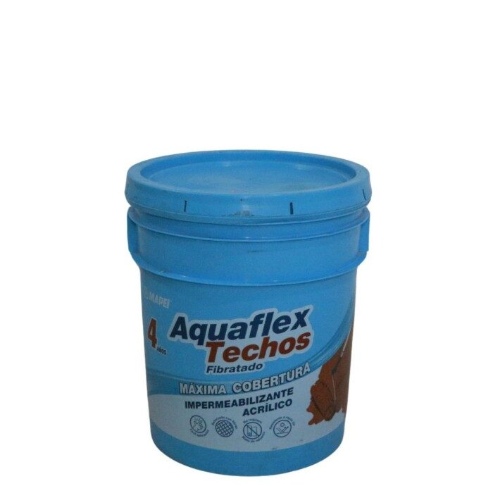 Aquaflex Techos Fibratado 4 años Rojo, cub 19 lt