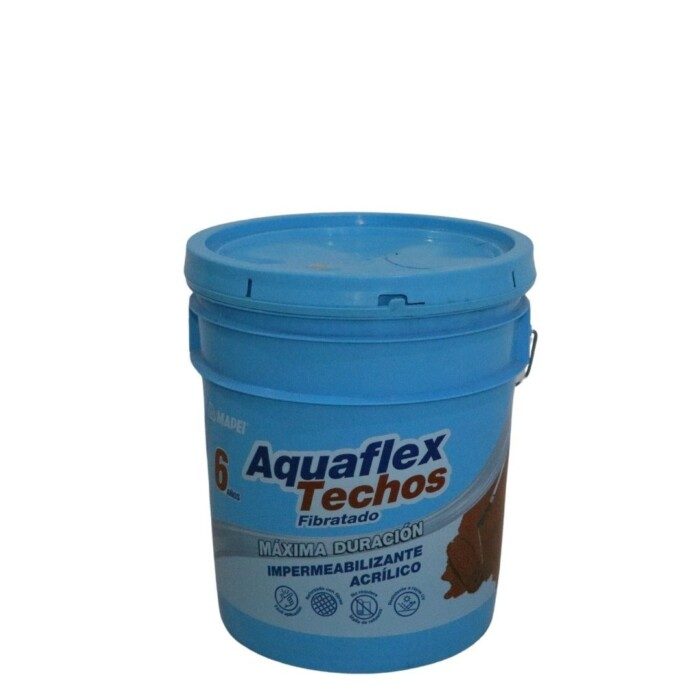 Aquaflex Techos Fibratado 6 años Rojo, cub 19 lt