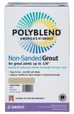 Custom Polyblend non sanded grout