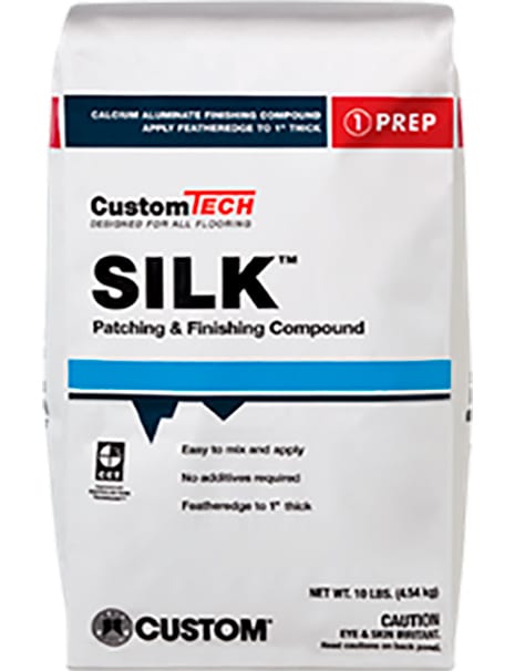 Custom Silk patching and finishing compound