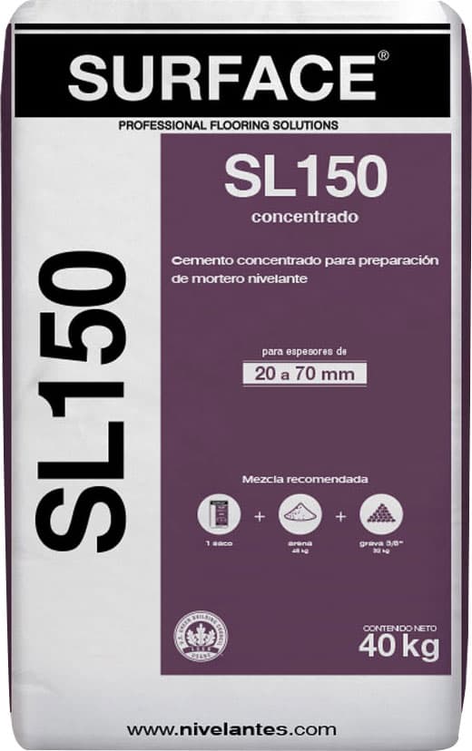Mortero nivelante para preparación de superficies SURFACE SL150